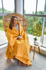 Goose Down Blanket - Autumn Gold