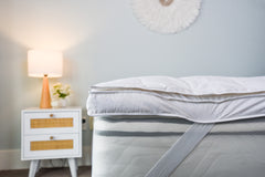 Indulgent White Goose Down Mattress Topper